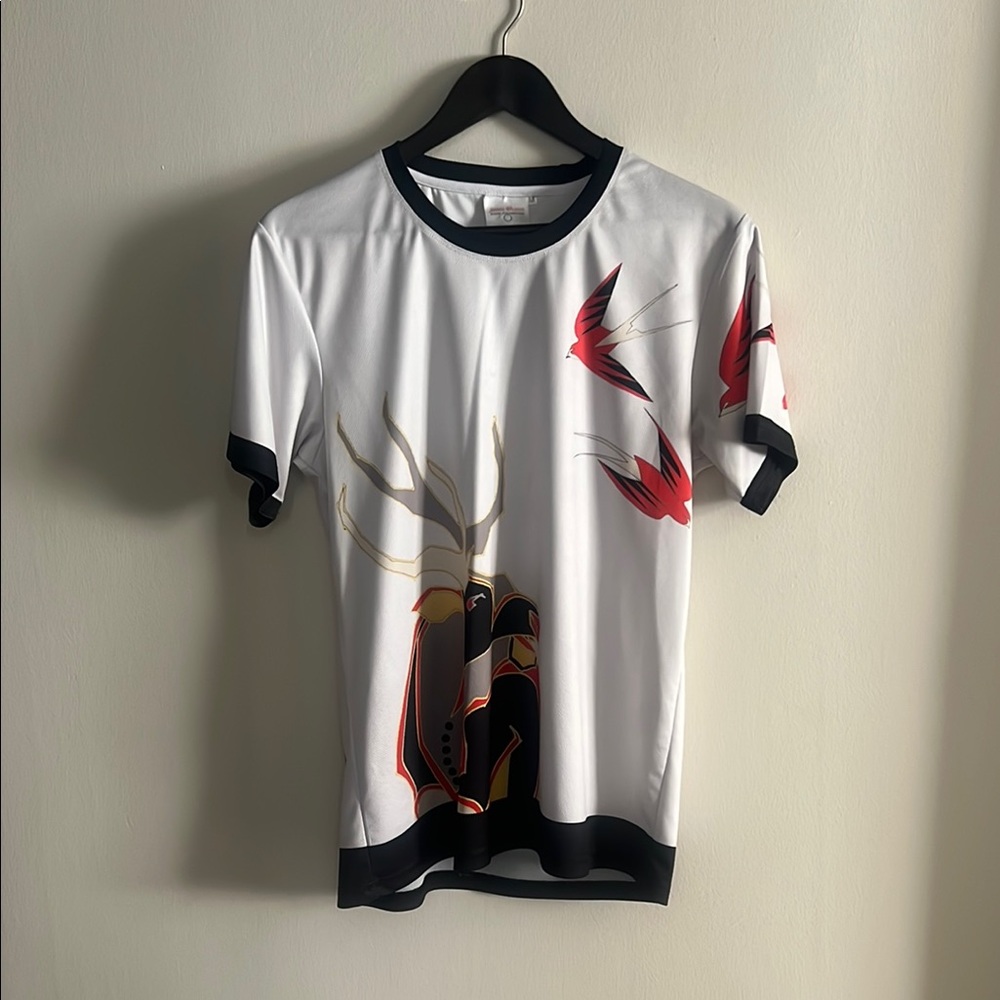 White and Black Graphic Tee